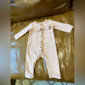 Baby girl jumpsuit, fleece lined 9 months